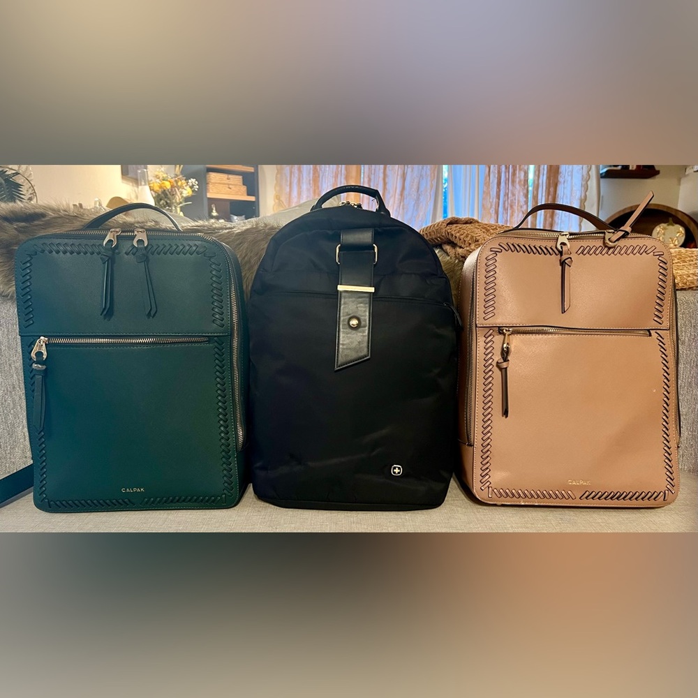 Calpak Caramel Backpack with Stitch Detail-EXCELLENT CONDITION! - Picture 8 of 16